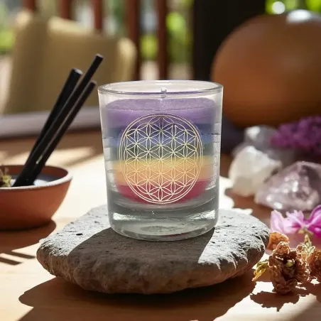 Bougie 7 Chakras – Petite taille, grande énergie spirituelle