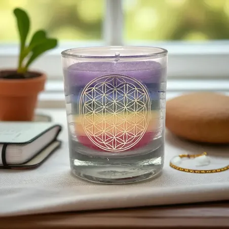 Bougie 7 Chakras – Petite taille, grande énergie spirituelle