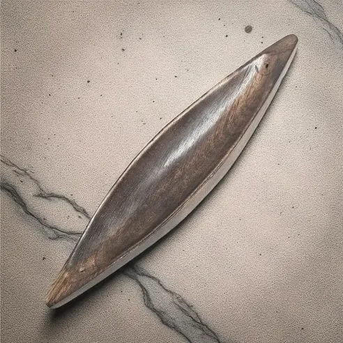 Porte-Encens Double Pirogue – Support artisanal pour encens