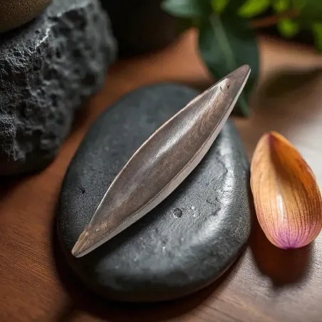 Porte-Encens Double Pirogue – Support artisanal pour encens