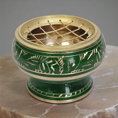 Encensoir Vert - Doré – Élégance & Purification sacrée