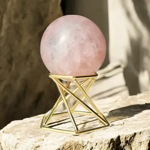 Sphère Quartz Rose – Douceur Émotionnelle & Vibration du Cœur