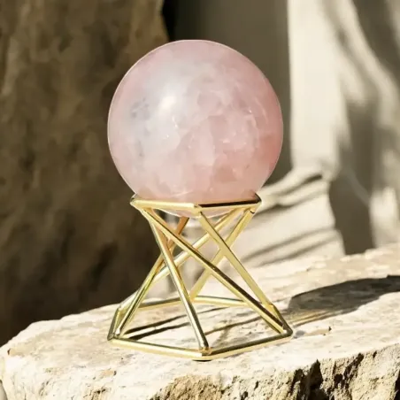 Sphère Quartz Rose – Douceur Émotionnelle & Vibration du Cœur