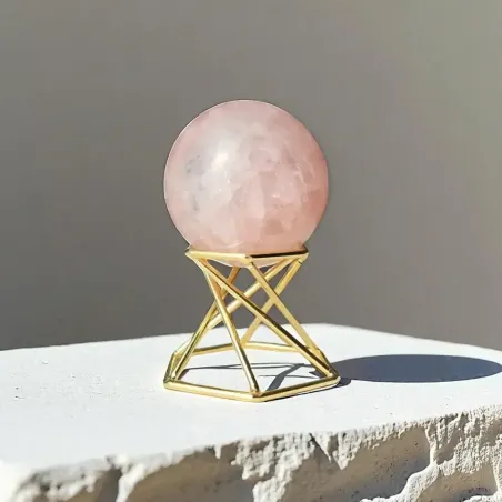 Sphère Quartz Rose – Douceur Émotionnelle & Vibration du Cœur
