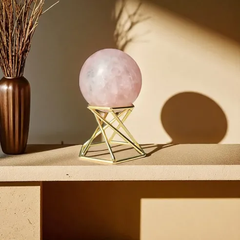 Sphère Quartz Rose – Douceur Émotionnelle & Vibration du Cœur