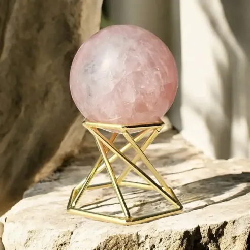 Sphère Quartz Rose – Douceur Émotionnelle & Vibration du Cœur