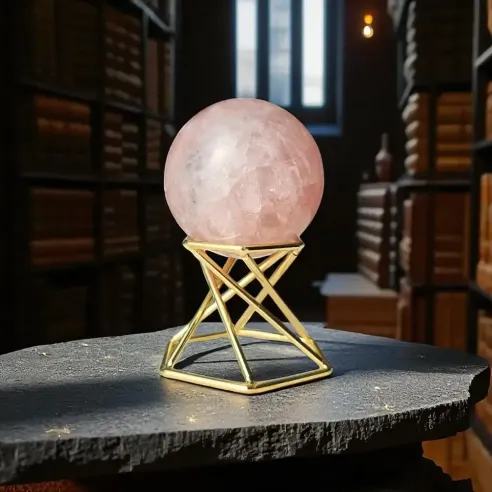 Sphère Quartz Rose – Douceur Émotionnelle & Vibration du Cœur