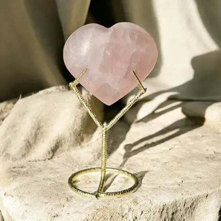 Cœur en Quartz Rose – Guérison émotionnelle & amour de soi