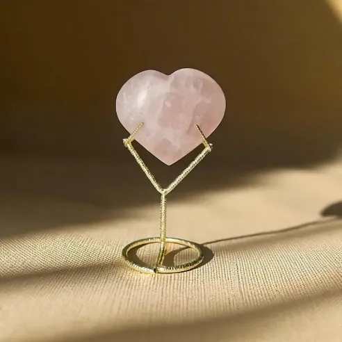 Cœur en Quartz Rose – Guérison émotionnelle & amour de soi