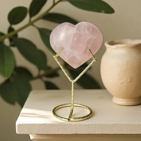 Cœur en Quartz Rose – Guérison émotionnelle & amour de soi