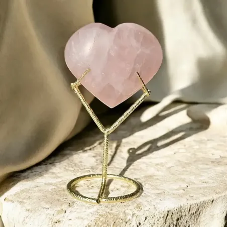 Cœur en Quartz Rose – Guérison émotionnelle & amour de soi