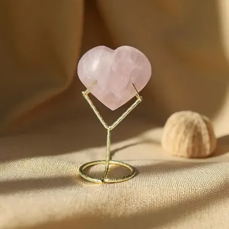 Cœur en Quartz Rose – Guérison émotionnelle & amour de soi