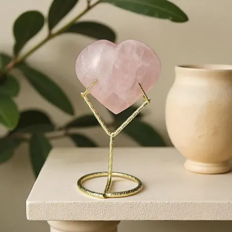 Cœur en Quartz Rose – Guérison émotionnelle & amour de soi