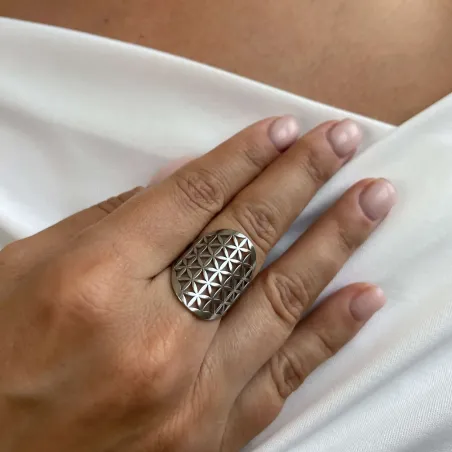 Bague Fleur de vie - Énergie et harmonie