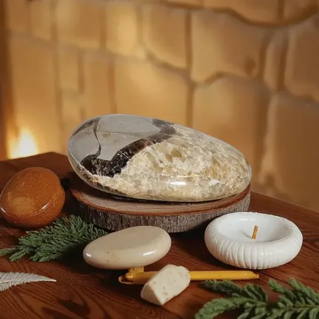 Galet de Septaria – Pierre naturelle pour ancrage émotionnel