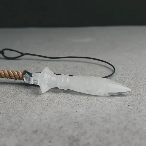 Pendule Thot Cristal de Roche – divination et clarté intuitive