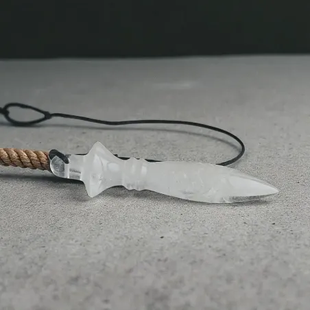 Pendule Thot Cristal de Roche – divination et clarté intuitive