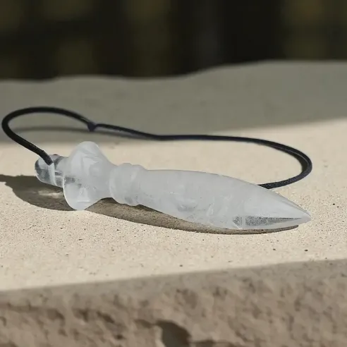 Pendule Thot Cristal de Roche – divination et clarté intuitive