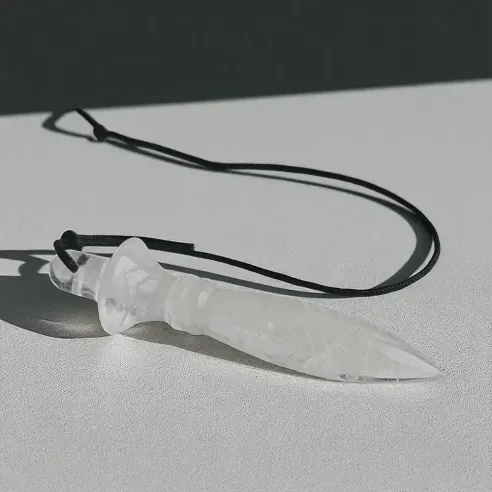 Pendule Thot Cristal de Roche – divination et clarté intuitive