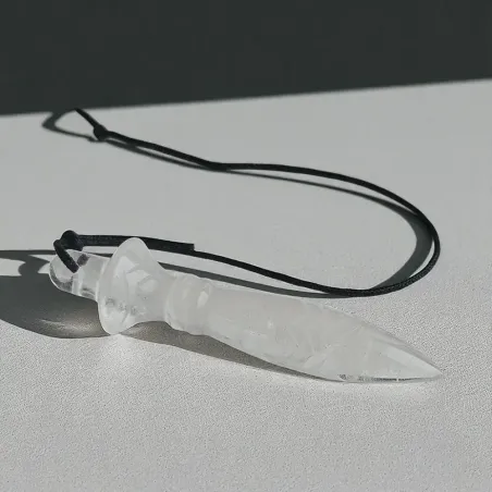Pendule Thot Cristal de Roche – divination et clarté intuitive