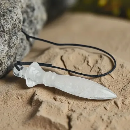 Pendule Thot Cristal de Roche – divination et clarté intuitive