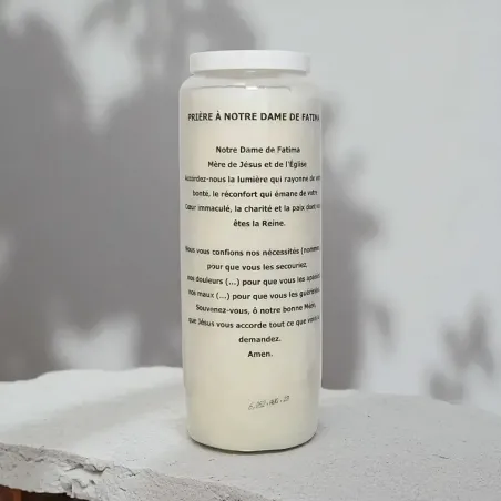 Neuvaine Notre-Dame de Fatima – Bougie de prière sacrée