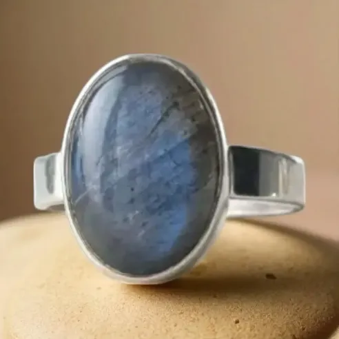 Bague Labradorite Mystica - Intuition et protection sacrée