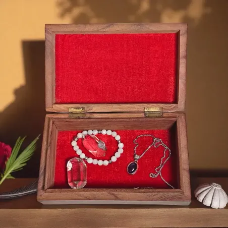 Boîte à Bijoux en Bois Arbre de Vie – Rangement sacré