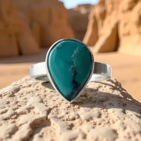 Bague Turquoise Ondine – Turquoise sur argent