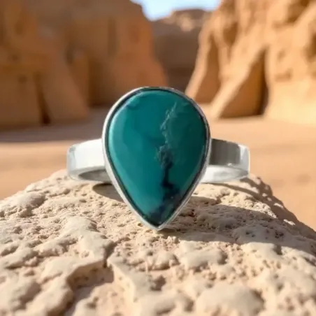 Bague Turquoise Ondine – Turquoise sur argent