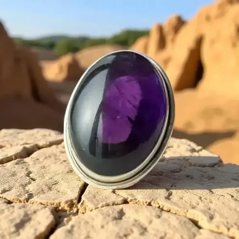 Bague Olivia Améthyste – Élégance & sérénité intuitive