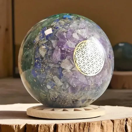 Orgonite Sphère 7 Chakras – équilibre et harmonisation