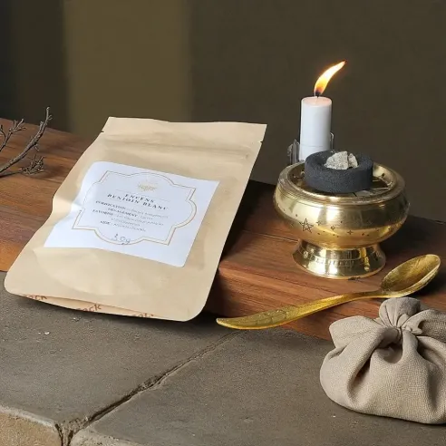 Encens en grains Benjoin Blanc – Purification et Apaisement