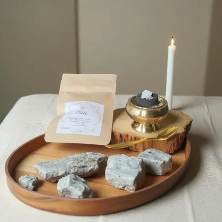 Encens en grains Benjoin Blanc – Purification et Apaisement