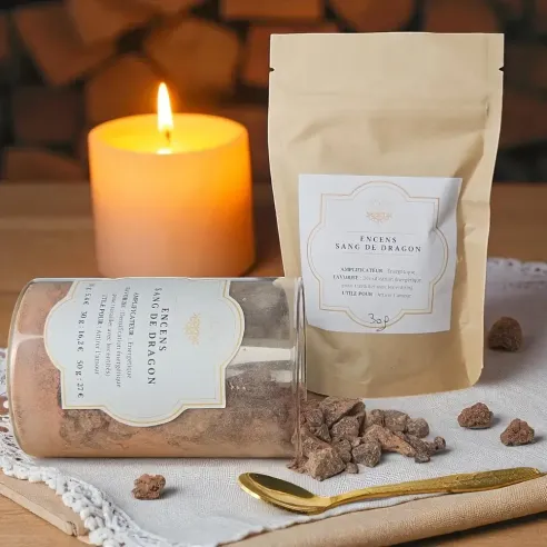 Encens en Grains Sang de Dragon – Résine Naturelle Purificatrice