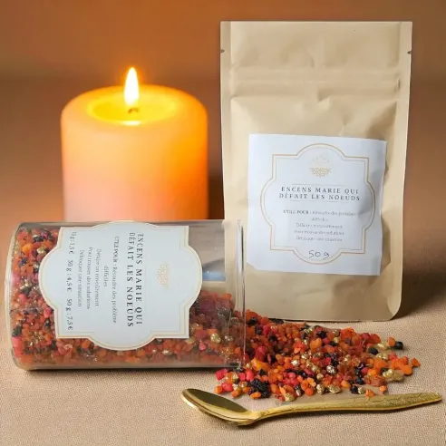 Encens en grains Marie qui défait les nœuds - Libération spirituelle