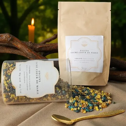 Encens en grains Sacré Cœur de Marie - Paix et amour maternel