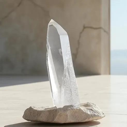 Pointe Cristal de Roche – Énergie pure & Clarté spirituelle