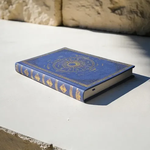Grimoire Astrologique Bleu – Carnet ésotérique en similicuir
