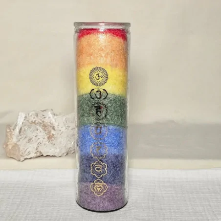 Bougie 7 chakras – Équilibre énergétique et spiritualité