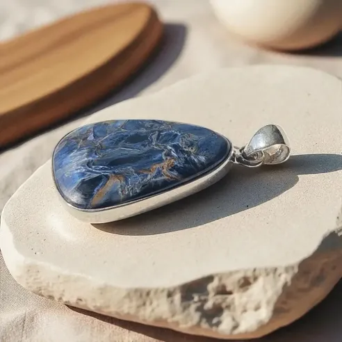 Pendentif Pietersite semi-goutte – Pierre de transformation