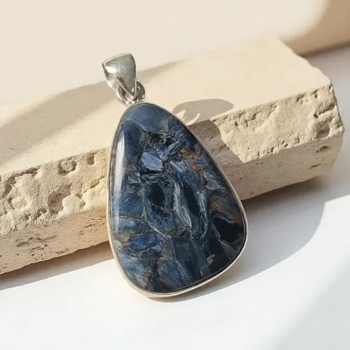 Pendentif Pietersite semi-goutte – Pierre de transformation