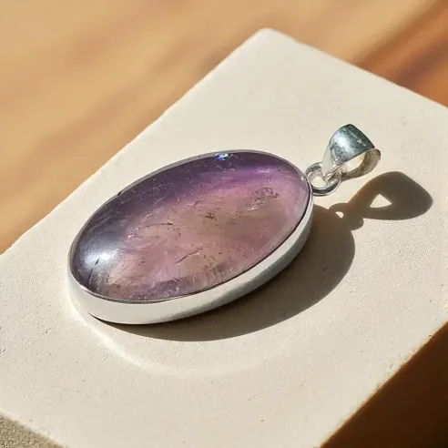 Pendentif Amétrine Ovale – Clarté & Équilibre émotionnel