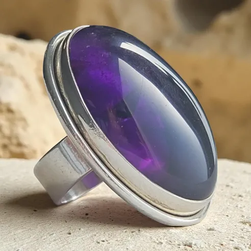 Bague Olivia Améthyste – Élégance & sérénité intuitive