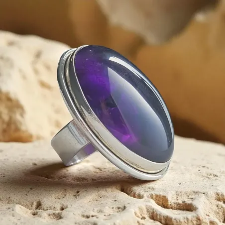 Bague Olivia Améthyste – Élégance & sérénité intuitive