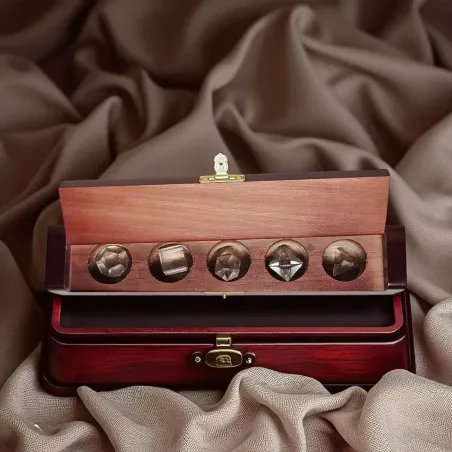 Solides de Platon en Cristal de Roche –Géométrie Sacrée