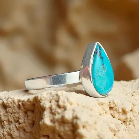 Bague Turquoise Ondine – Turquoise sur argent
