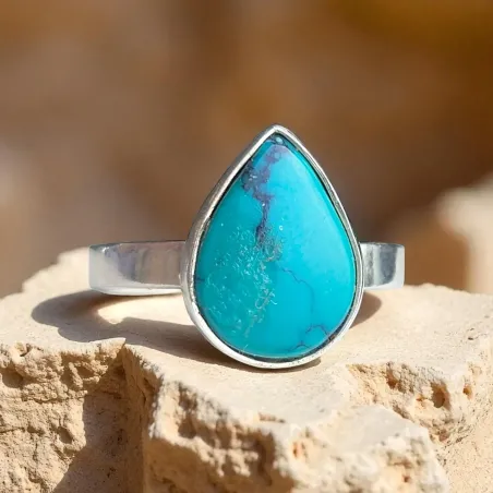 Bague Turquoise Ondine – Turquoise sur argent
