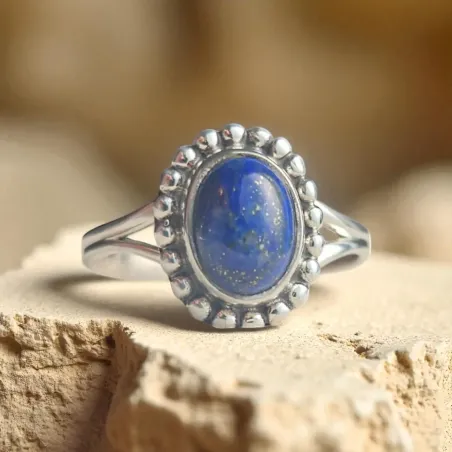 Bague Lapis Lazuli Lior – Argent fine et raffinée
