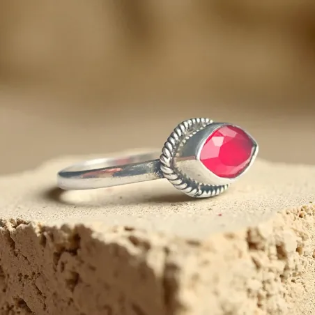 Bague Rubis Catseye - Énergie du cœur